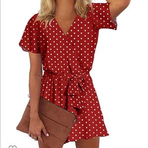 Polka dot romper